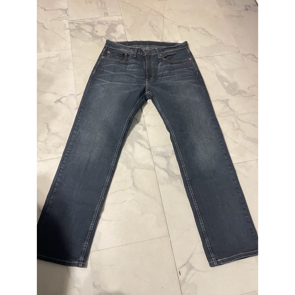 Levi's 559 Dark Blue Relaxed Straight Fit Men's Red Tab Jeans Size 34x32 G0155